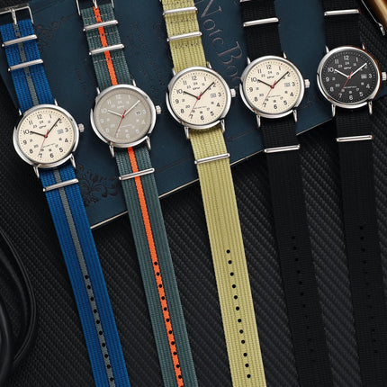 2026 TPW Field Watch Easy Reading Fabric Strap 24 Hours Display Quartz Movement Day function