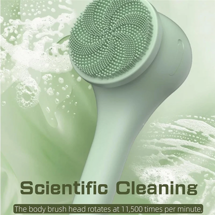 A88X Electric Body Brush Automatic Bath Brush USB Rechargeable Rotating Brush Waterproof Extended Handle For All Skin Types