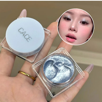 Diamond Sparkle Highlighter Cream Monochrome Shimmering Pearl Silver Face Contour Brighten Makeup Clear Glitter Flash Highlight