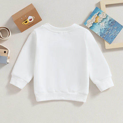 Toddler Baby Boys Girls Fall Sweatshirts Solid Color Long Sleeve Crewneck Pullover Tops Casual Unisex Kids Plain Sweatshirt 0-3Y
