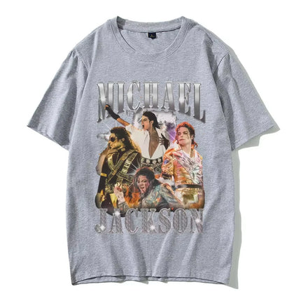 Classic Vintage Michael Jackson Graphic T-shirt Men Women Clothing Fashion Retro Gothic Rock Tshirts Male Punk Oversized T Shirt