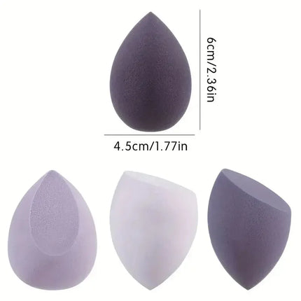5-Pack Dual-Use Makeup Sponge Set - Velvet for Liquid/Cream/Powder | Vegan Eco-Friendly Travel Essentials