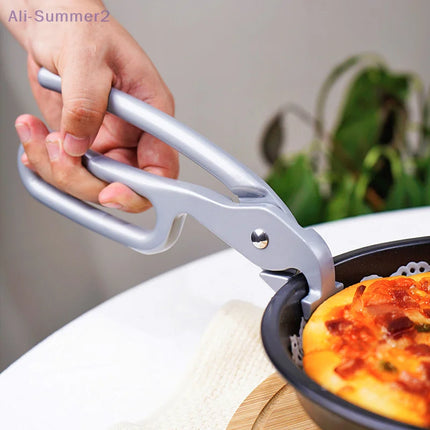 {MX} Aluminum Pan Tongs Pizza Gripper For Deep Pizza Pan Anti Scalding Bowl Holder Stone Pot Gripper Clip Hot Plate Clamp