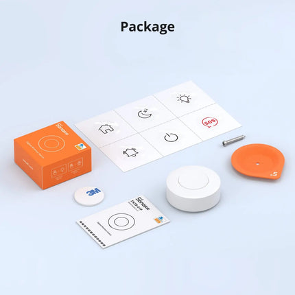 SONOFF SNZB 01P Zigbee Smart Button, Wireless Remote Control for Lights & Scenes, Single/Double/Long Press for Home Assistant
