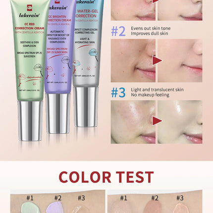 CC Cream erborian Centella Change Color Moisture Cream Makeup Foundation Full Coverage Magic Foundation Covering Korean Makeup