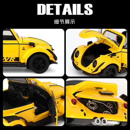 1:32 Volkswagen Beetle 1303 Cabriolet Convertible Alloy Metal Diecast Model Car Boy’s High Simulation Miniature Holiday Present
