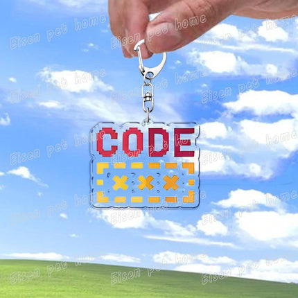 Funny XP 98 Window 10 Computer Keychains for Accessories Bag Charm Programmer Keyrings Jewelry Friends Birthday Gifts
