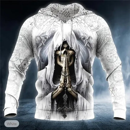 3D Skull Hoodie / Hoodie Crâne 3D