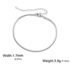 11Square Snake Chain / 17-22 cm
