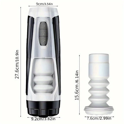 Male Masturbator Cup With Realistic 3D Sleeve 7 Thrusting & Vibrating Stimulation Modes  for Male Masturbation Penis Training