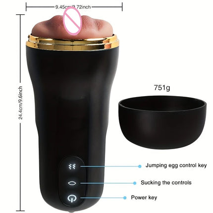 Automatic Male Masturbation Cup 3D Realistic Vaginal Penis Vacuum Trainer Pocket Pussy Vibrator Blowjob Dicks Pump Men Sex Toys