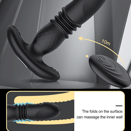 Thrusting Anal Vibrator Men Bluetooth APP Vibrator Remote Control Telescopic Prostate Massager Male Prostate Stimulator