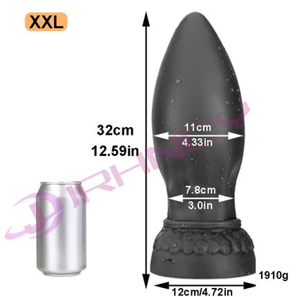 S-XXL Huge Anal Plug Dildo Sexytoy for Women Men Soft Silicone Big Butt Plug Fisting Anal Dilation Prostate Massage Masturbation