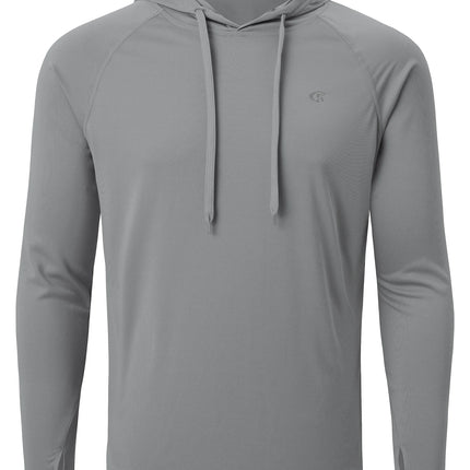 Summer Men Fishing Shirts Cooling Hoodie Men's Long Sleeve UPF 50+ Rash Guard Hoodie Tracksuit Running Hiking Jogger Shirt