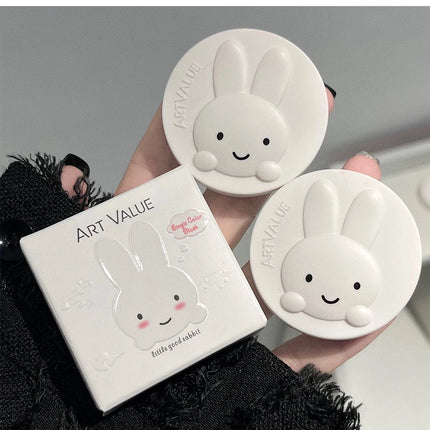 Monochrome Blush Palette Matte Peach Rouge Cute Bunny Rose Red Cheek Tint Blusher Powder Natural Face Contouring Shadow Makeup