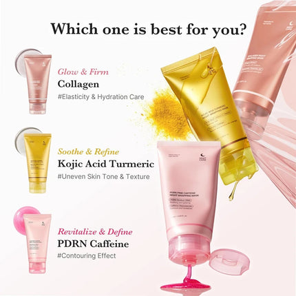 Kojic Acid Wrapping Face Mask Overnight Peel Off Facial Mask With Turmeric Vitamin C For Brighten Defends Korean Skin Care