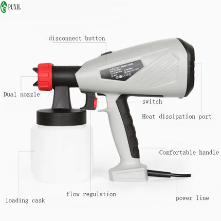 Sand blasting machine baking chocolate French pastry mousse birthday cake small household spray cream dessert spray gun