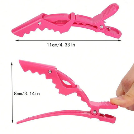 5/10/12/20 Piece Set of Multifunctional Hair Styling Sectioning Clips, Positioning and Partitioning Alligator Clips Suitable for Professional Hairdressers, Women's Hair Clips, Plastic Non-Slip Hair Clips, Professional Hairsty