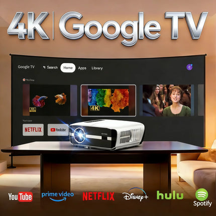 new 4k projector Auto Focus Daylight Projector 2.4+5G wifi bluetooth TOF Dust-proof movie video Android 14 Google TV projectors