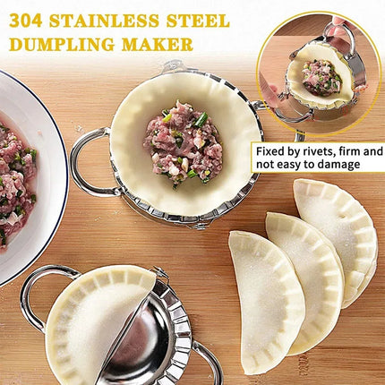 Stainless Steel Dumplings Tool Dumpling Mold Household Manual Press  Kitchen Pastry Baking Dumpling Maker Accessories