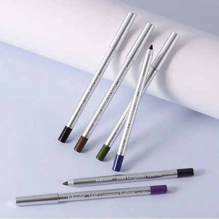 Lakerain Longwear Eyeliner 24h Long-lasting Wear Waterproof Smudge-proof Smooth Precise Application Smokey Eyeliner 12 Color