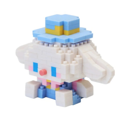 Sanrio Hello Kitty Kuromi My Melody Cinnamoroll Building Blocks Cartoon Figures Bricks Children's Assembly Toys Model Gift