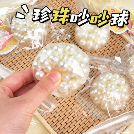 Creative colorful ice cube squishy ball, DIY squeeze toy, popping bubble beads—this viral stress-relief toy is the decompression