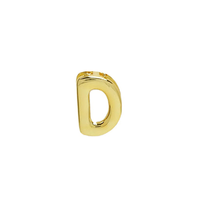 Custom Bracelet 18k Brass Metal Smooth Surface DIY Name Combination 26 English Letter Jewelry Accessories Wrist Decoration Gifts