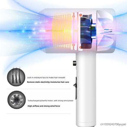 Five Star Hotel Specific Wall Mounted Non Perforated High Wind Speed Drying Household Bathroom Hair Dryer
