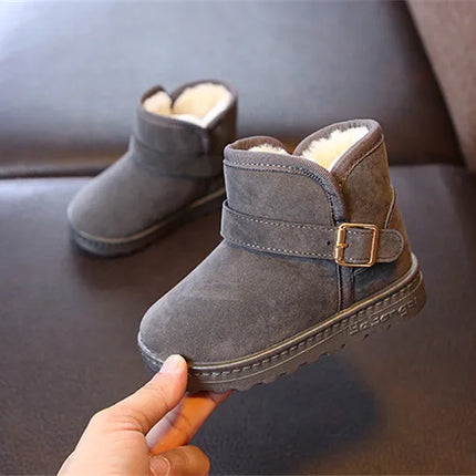 Fashion Children Casual Shoes Girls Boys Cotton Snow Boots Warm Kids Boots Boy Winter Cotton Shoes Sneakers ботинки мартин