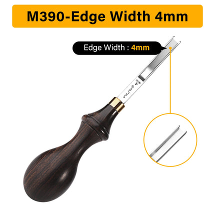 WUTA 1PC Professional Leather Wide Edger Skiver Edge Beveler Sharp M390/DC53 Steel Skiving Thinning Trimming Craft Leather Tools