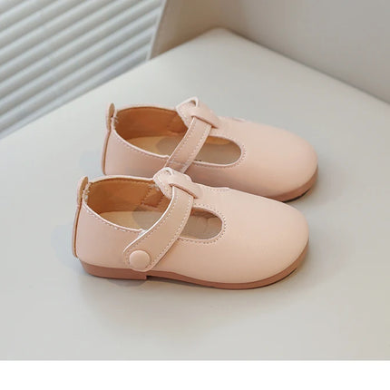 Toddlers Girls Leather Shoes Princess Sweet Simple Classic Kids Leather Flats for Medium Girl Children Dress Shoes for Wedding