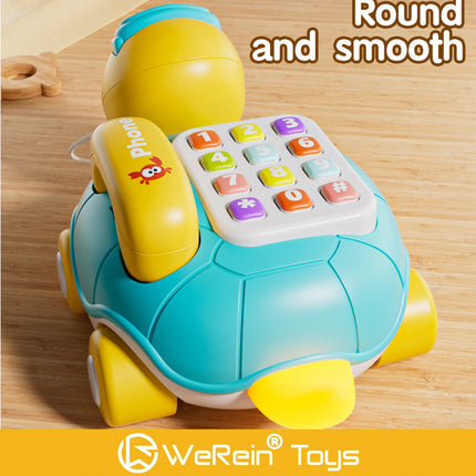 Adorable Turtle Shaped Baby Phone for Language Development And Finger Motor Skills Practice Infant Toy