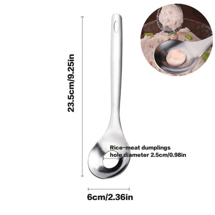 Danish Dough Whisk Stainless Steel HandHeld Bread Blender Dough Scraper Hole Fast Stirring Tool Danish Dough Whisk Egg Stirrer