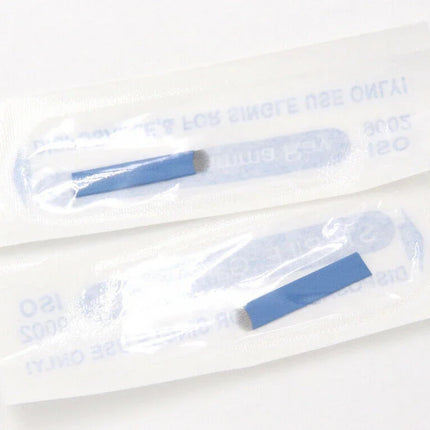 50pcs Tebori 0.18mm Tattoo Microblading Blades Needles for Permanent Makeup Manual Eyebrow Blades Sizes