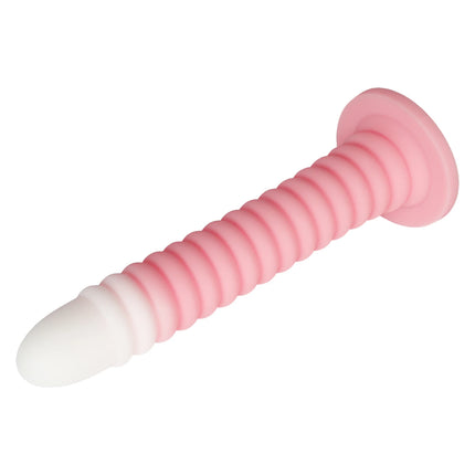 Extra Long Gradient Pink Anal Plug Massager With Threaded Suction Cup Rear Multi-size Unisex Anal Plug Adult Erotic Anal Sex Toy