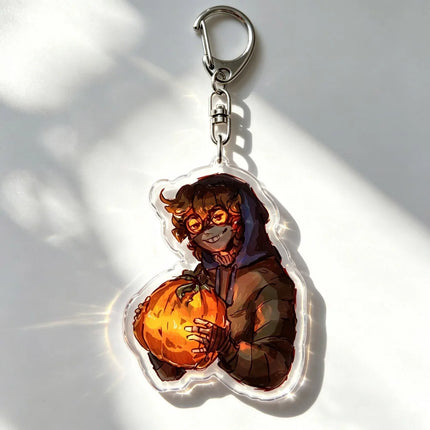 Cartoon Chibi Ticci Toby Keychain Accessories Bag Game Keyrings Jewelry Manga Fans Gifts