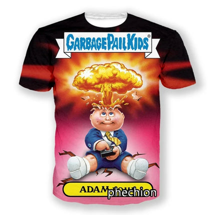 Cartoon Garbage Pail Kids Graphic T-shirts 3D Print Kid Anime Tees Fashion Men Women Short Sleeve O-Neck Tshirt Harajuku Y2k Top