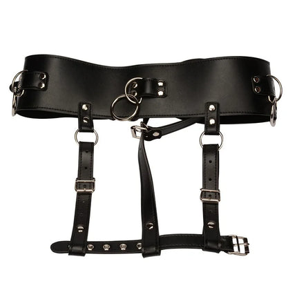 Leather Strap on Bdsm Bondage AV Vibrator Magic Wand Holder Belt Attachment Accessory fits Hitachi