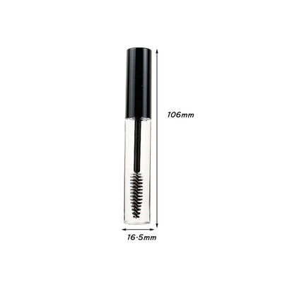 15/20/25pcs Empty Mascara Tube Eyelash Cream Vial Liquid Bottle 10ml Sample Cosmetic Container with Black Cap Refillable Bottle
