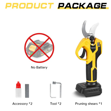 MELLWIN Brushless 32mm Electric Pruner Shear Fruit Tree Bonsai Cordless Pruning Scissors Power Tools For Makita 18V Battery Pin