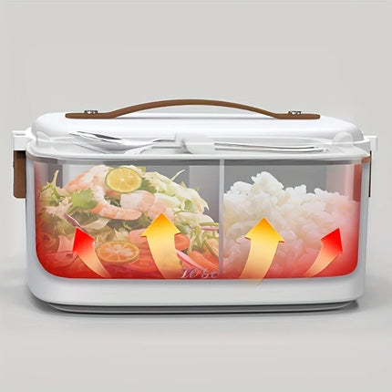 1.8L Electric Lunchbox Food Heater Car And Home Use Portable Lunch Heater  Stainless Steel Portable Food Warmer,