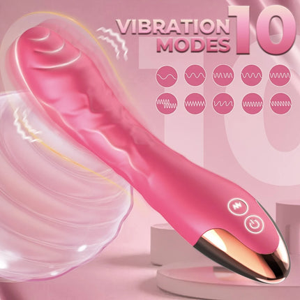 Realistic Dildo Vibrator for Women 10 Powerful Vibration Modes for Clitoral and G-spot Stimulation Vibrator Sex Toys for Adults