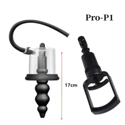 New Anal Pump Manual Vacuum Rosebud Pump Sex Toys for Men Women SM Suction Cup Prostate Stimulator Anus Dilator Butt Plug Set