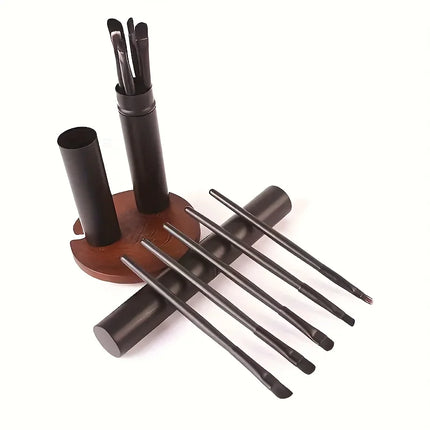 5-piece cosmetic brush set, eye shadow concealer soft brush, portable travel mini cosmetic tool brush
