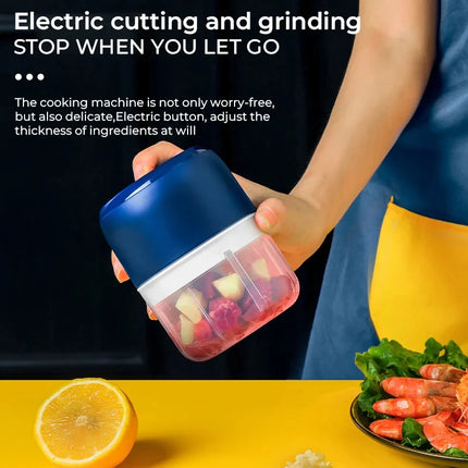 260ML electric meat grinder, garlic chopper, rotary garlic press, vegetable onion cutting machine, kitchen cooking accessories