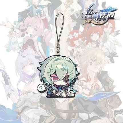 Honkai:Star Rail Phainon Mydei Chimeras Pet Acrylic Cellphone Strap Lanyard For Mobile Phone Case Keychain Key Chain Cover Hang