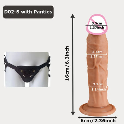 Realistic Dildo for Women Soft Silicone Penis Dick With Suction Cup Adult Vagina Anal Plug Sex Toys for Female Masturbators