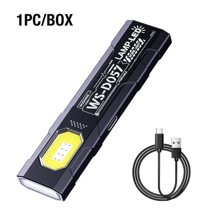 Multi functional work light LED magnetic red blue flashing mini outdoor strong light super bright maintenance light flashlight