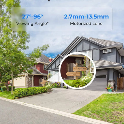 Hikvision Compatible 8MP 4K PTZ IP Camera Outdoor Dome Onvif PoE 5X Optical Zoom CCTV Audio AI Auto Tracking Surveillance Camera